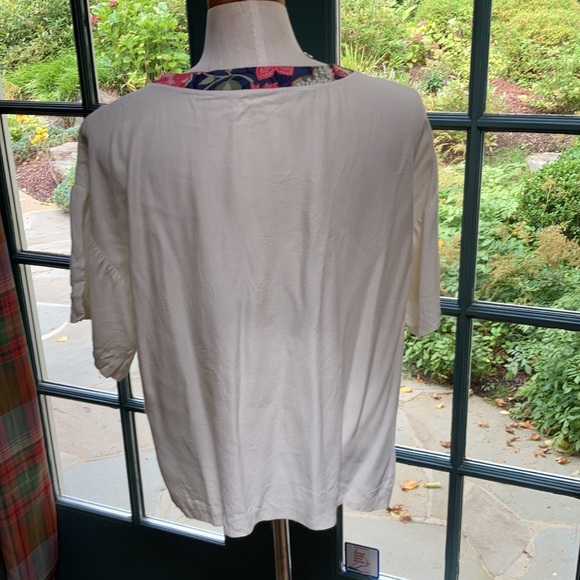 Vintage rayon shell popover top boxy fit simple ! - Picture 4 of 8